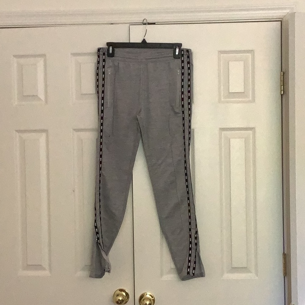PINK gray sweats, hardly worn